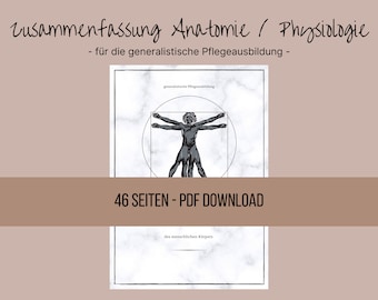 Anatomy / Physiology - Learning Sheet, Summary