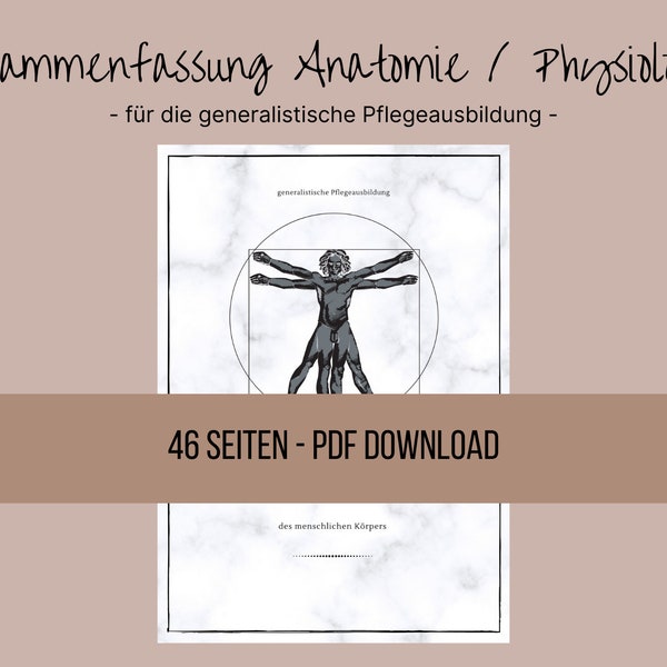 Anatomie / Physiologie - Lernzettel, Zusammenfassung