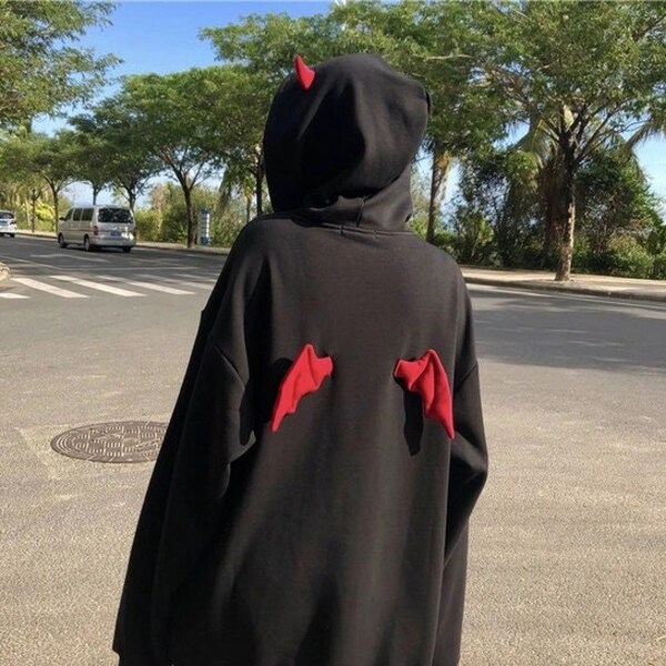 Y2k Devil Horn Jacket Etsy