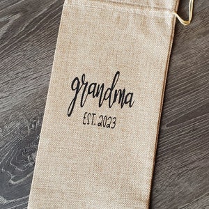 Pregnancy announcement /wine gift bag/Mother&#39;s Day