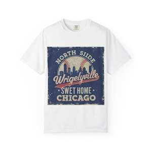 Vintage Chicago Wrigleyville T-Shirt | Unisex Graphic Tee Baseball Fan Gift, Chicago Cubs Sportswear, Casual City Wear