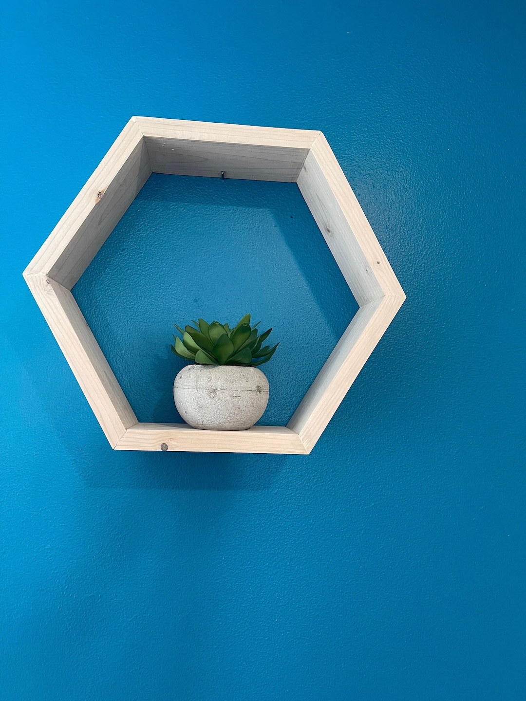 Floating Hexagon Shelves Etsy