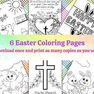 Easter Coloring Pages - Etsy