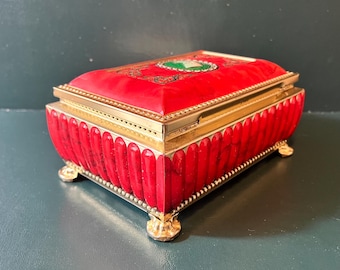 Vintage Confectionary Tin, Blue Bird Harry Vincent LTD, Made in England, Nefertiti, Metal Collectible Box,