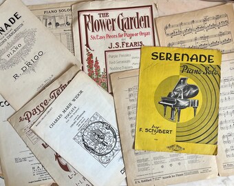 Antique Ephemera Lot/Bundle Sheet Music
