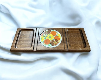 Vintage Cheese Board, Mid Century Charcuterie Tray, Made in Japan, Mid Century Modern Decor, Serving Platter,