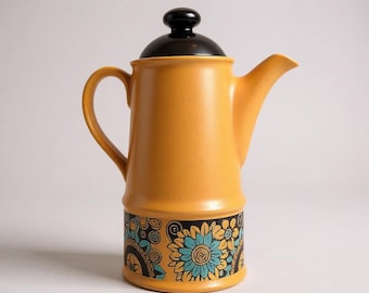 Vintage Sadler Teapot: Floral Stoneware, MCM Kitchen Decor