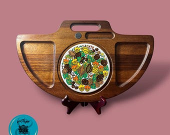 Vintage MCM Cheese Tray/Charcuterie Board