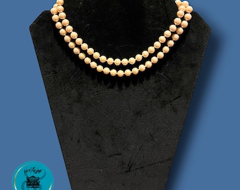 Vintage Costume Jewelry Faux Pearl Necklace