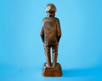 PE Caron Hand Carved Wood Sculpture Quebec