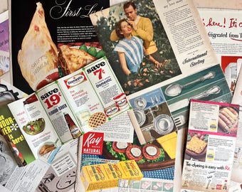 Vintage Household and Recipes Ephemera Lot/Bundle