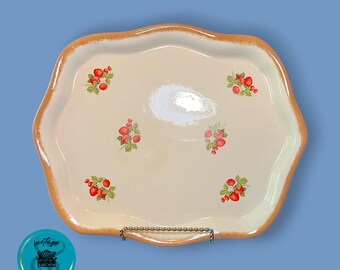 Vintage Ceramic Strawberry Tray