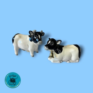 Vintage Otagiri Cow and Bull Salt & Pepper Shakers: Farmhouse Decor