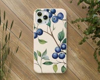 Blueberry-telefoonhoesje: milieuvriendelijke biologisch afbreekbare, op planten gebaseerde hoes