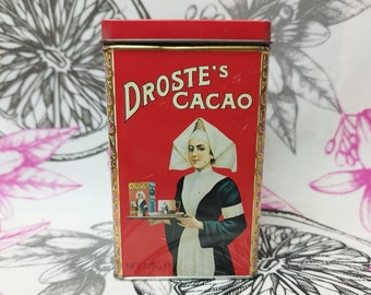 Authentic Vintage Droste’s Cocoa Tin - Exclusive Retro Kitchen Decor