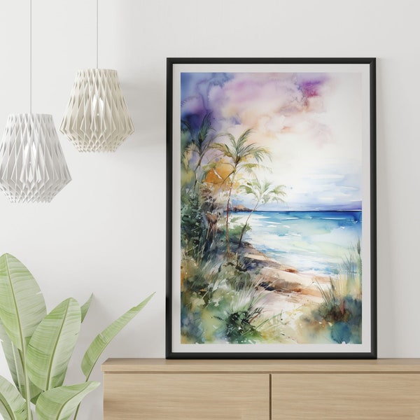 Beach Painting Etsy