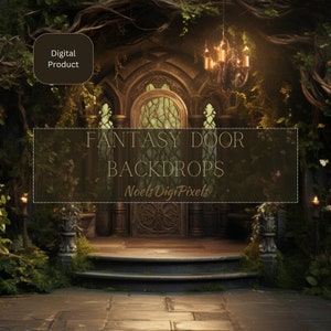 Fantasy Door Digital Backdrop, Photoshop Background Bundle, Maternity Photos, Dance, Event Photography, Newborn Photoshoot
