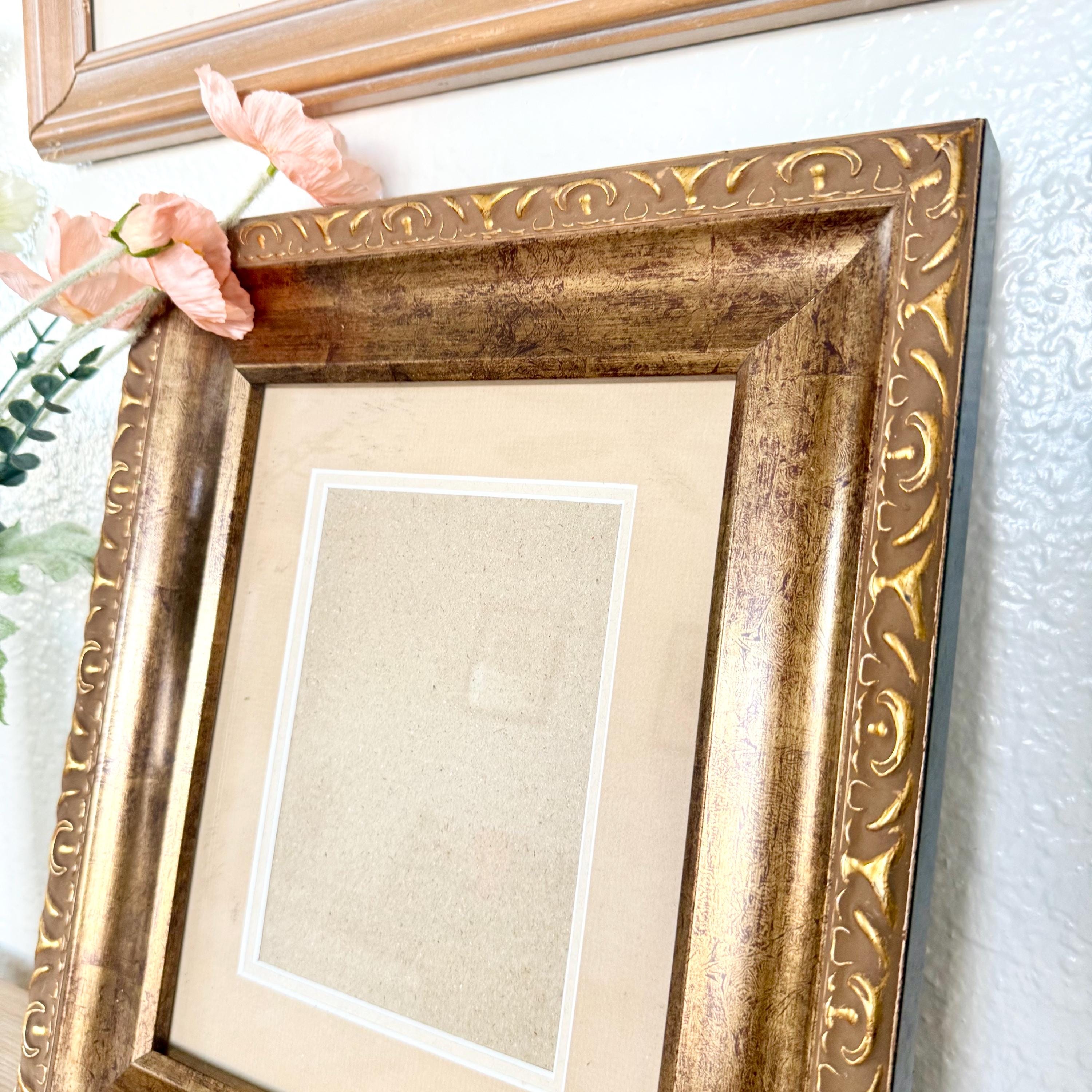 Vintage Giltwood Picture Frame – Ornate Gold Wall Decor (14 X 12.5 In ...