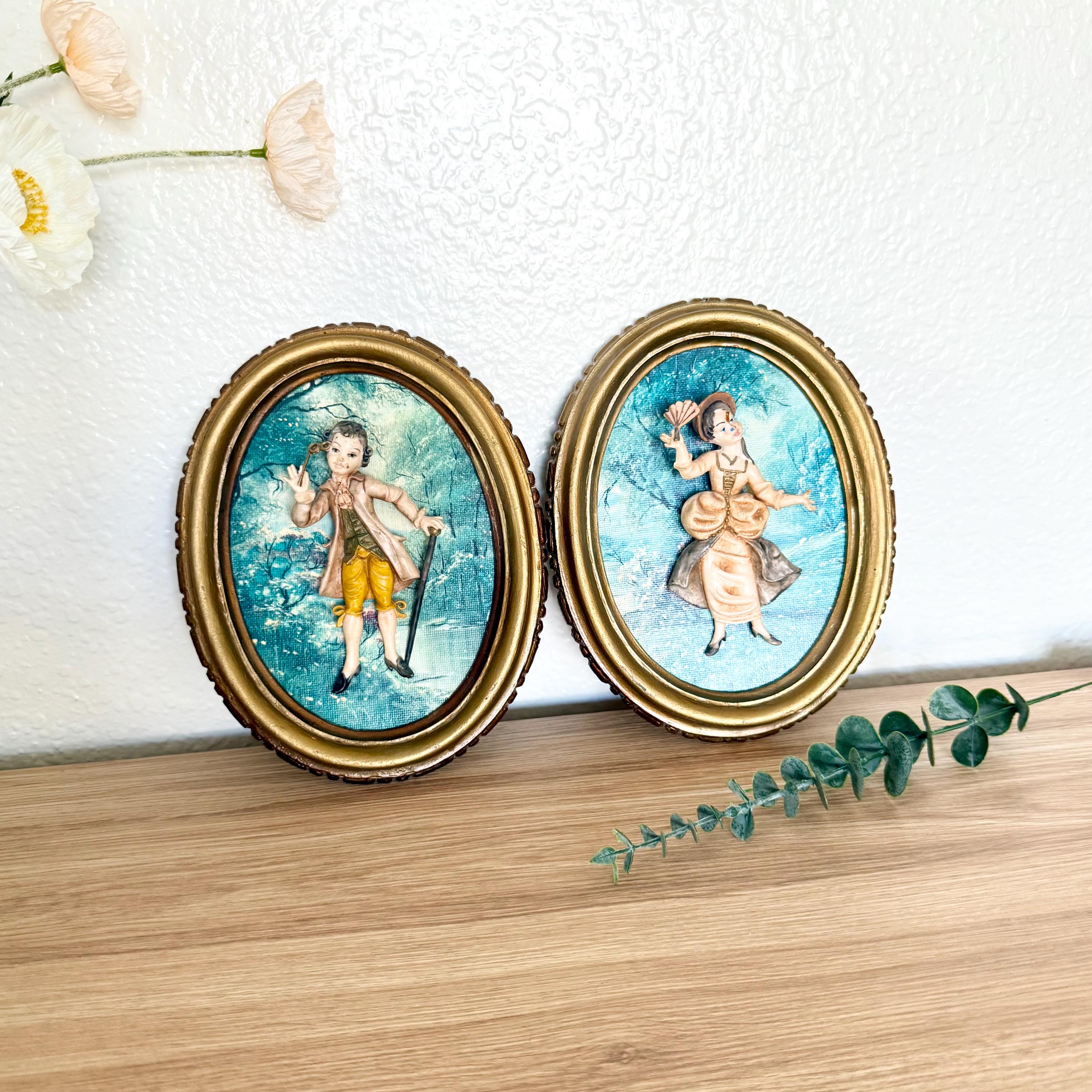Vintage 3d Italian Wall Art Framed - Etsy