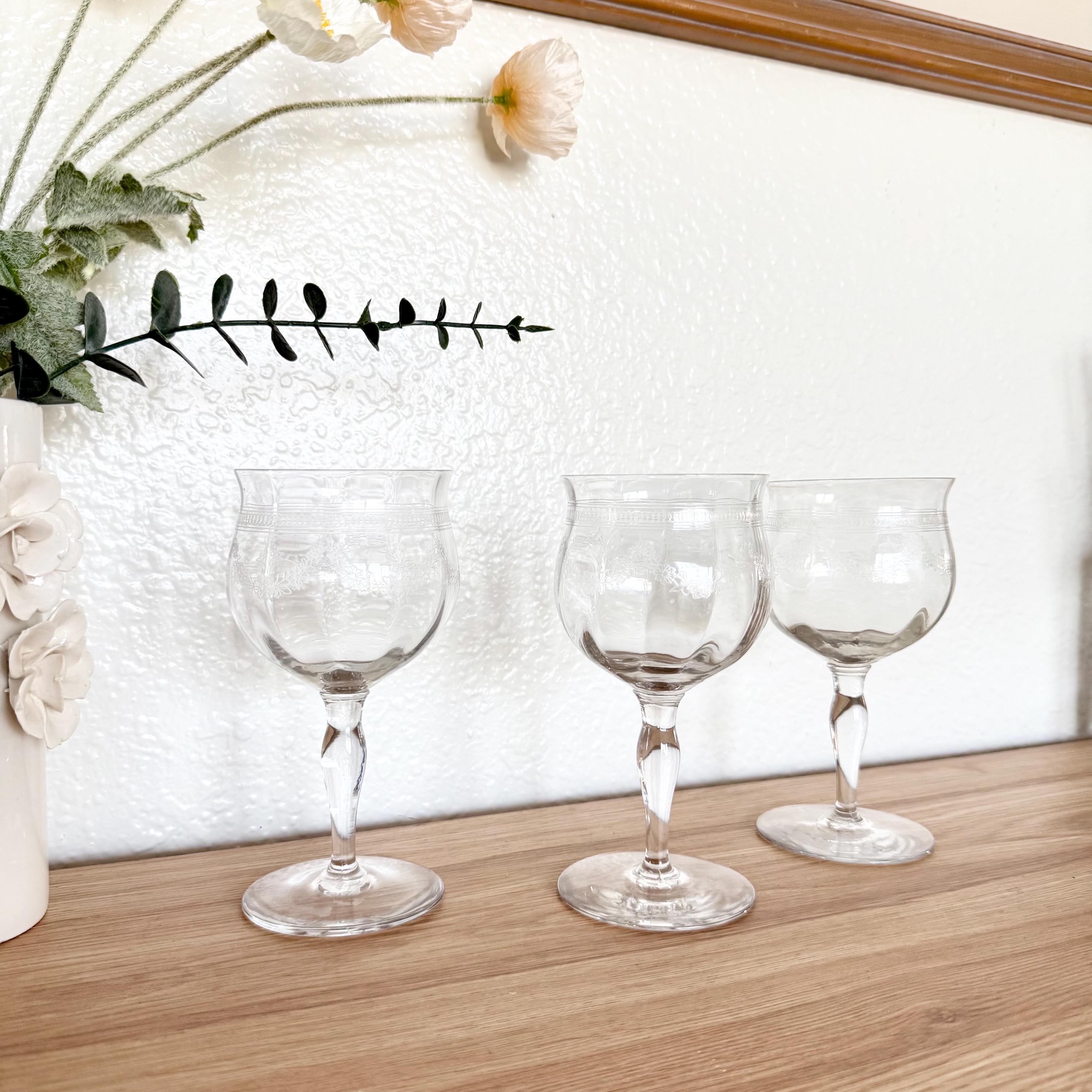 1920s Crystal Goblet - Etsy