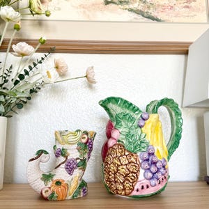 Fitz and Floyd Fruit Pitcher - Etsy