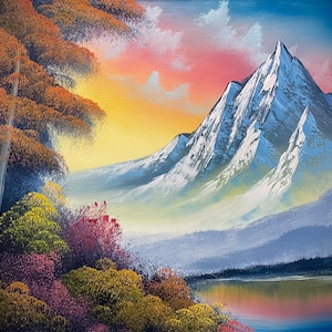 Original Oil Painting 16x20 Mountain Glory