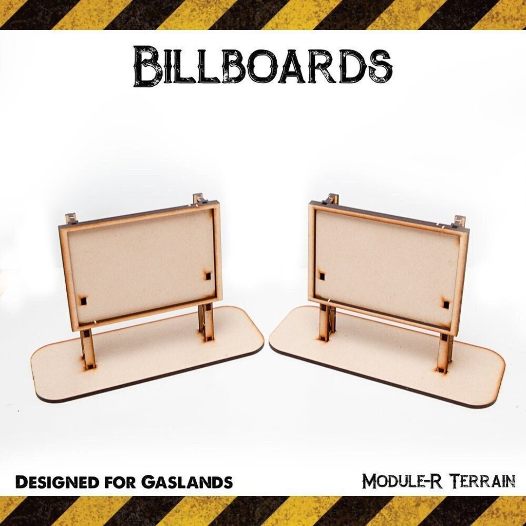 Billboards gaslands Tabletop Terrain Digital Download Etsy