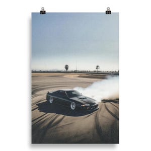 Poster da parete con auto JDM e design di auto in movimento alla deriva