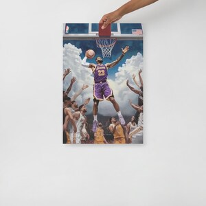 Poster da parete Lebron James Lakers Edition