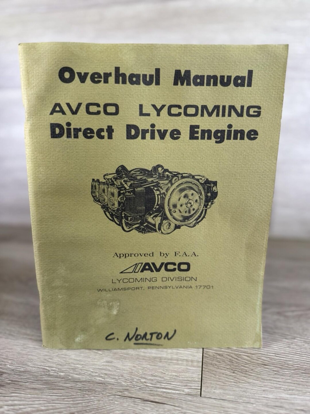 Rare VTG Overhaul Manual AVCO LYCOMING Direct Drive Engine 1974 Revised ...