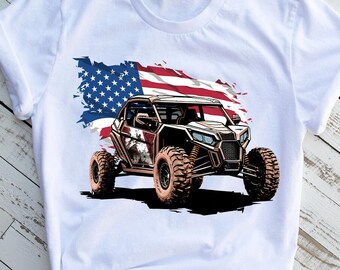 UTV USA Flag Sublimation Design: PNG Digital Download