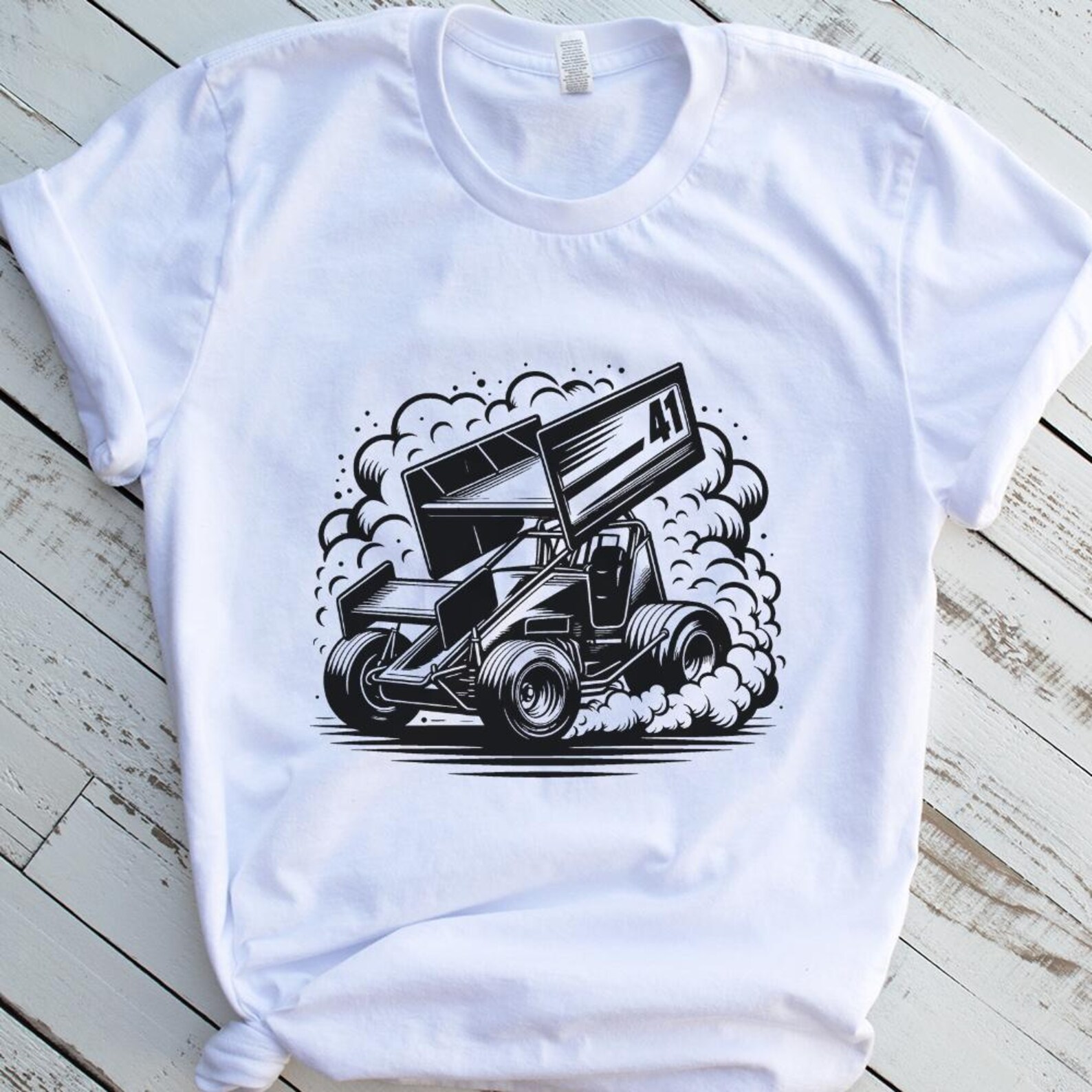 Sprint Car SVG Bundle: Racing Clipart, Cricut Cut Files (commercial Use ...