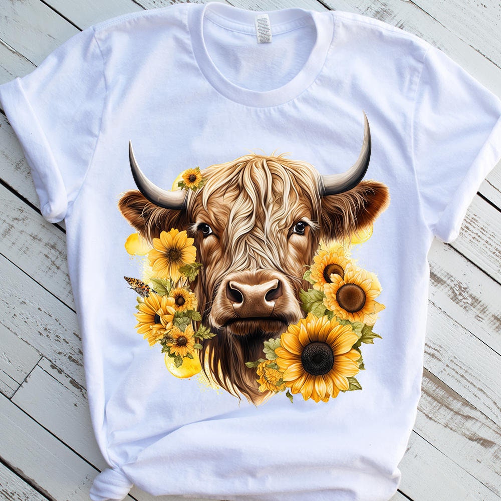 Highland Cow PNG Sublimation File Highland Cow Mixed With - Etsy