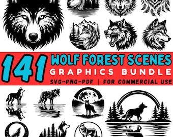 Svg File Timberwolf Timber Wolf #4 Svg, Wolf Svg, Forest Animals Svg, Timber Wolf Dxf ...