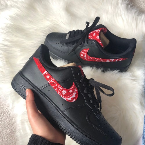 air force 1 red bandana