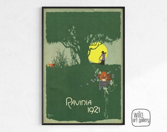 Vintage Ravinia Festival Poster | Digital Download, 1920s festival poster, 1920s poster, affiche, art nouveau poster, art deco print