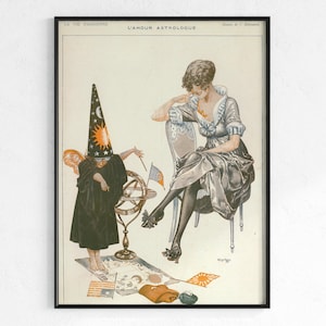 Rare Halloween Art from La Vie Parisienne | Download, vintage witch art, baby witch, witch girl, cute witch, witch posters, French witch art