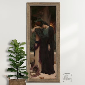 Vintage Pre-Raphaelite Painting &quot;Lachrymae&quot; by Lord Frederick Leighton | instant download | art print | romantic art painting