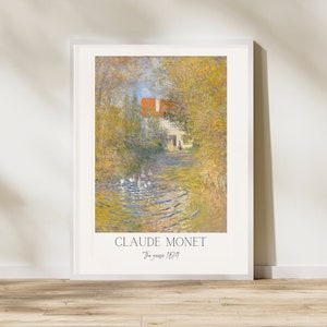Monet &quot;The Geese&quot; Print: Vintage Farmhouse Wall Art (Digital Download)