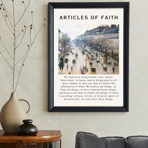 13th Article of Faith Print: Vintage Christian Wall Art (Digital Download)