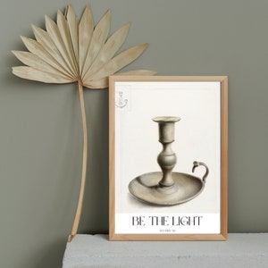 Be The Light Scripture Print: Christian Home Decor (Digital Download)