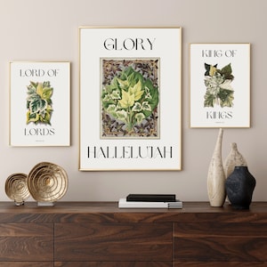King of Kings Scripture Art Prints: Christian Home Decor (Digital Download)