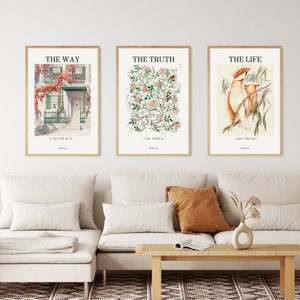 I am the Way, The Truth, The Life Scripture Print Set (Digital Download)