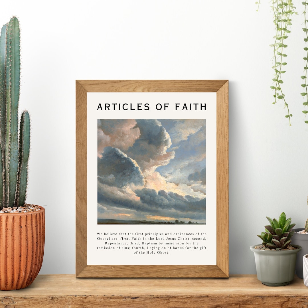 Fourth Article of Faith scripture Wall Art Christian Wall Décor Bible Wall Art Christian Faith