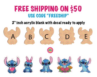 Stitch Acrylic Blanks for Badge Reels 