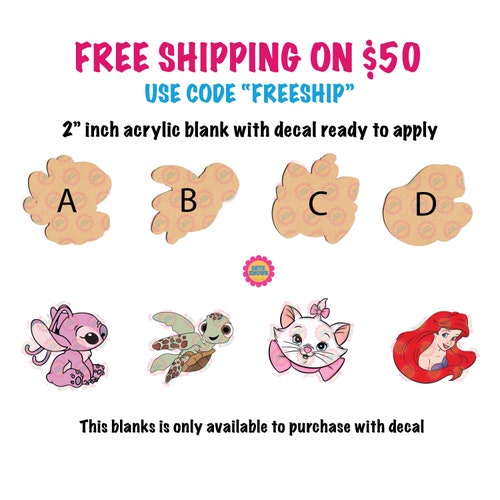 Stitch Acrylic Blanks for Badge Reels Etsy