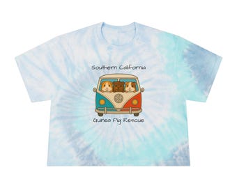 Groovy Guinea Pig Women's Tie-Dye Crop Tee