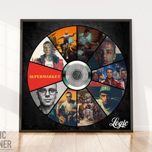 Logic Discography CD Album Collage Mashup Poster