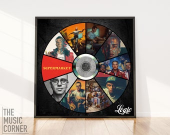 Logic Discography CD Album Collage Mashup Poster