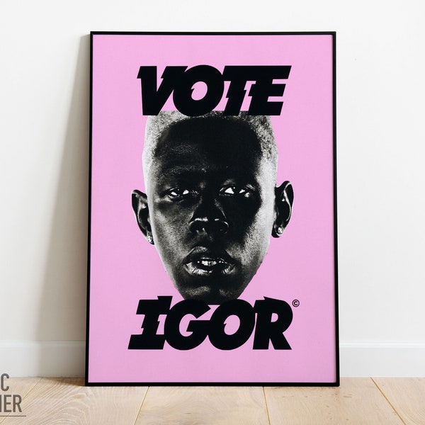 Vote Igor Poster Print | Tyler The Creator Music Decor